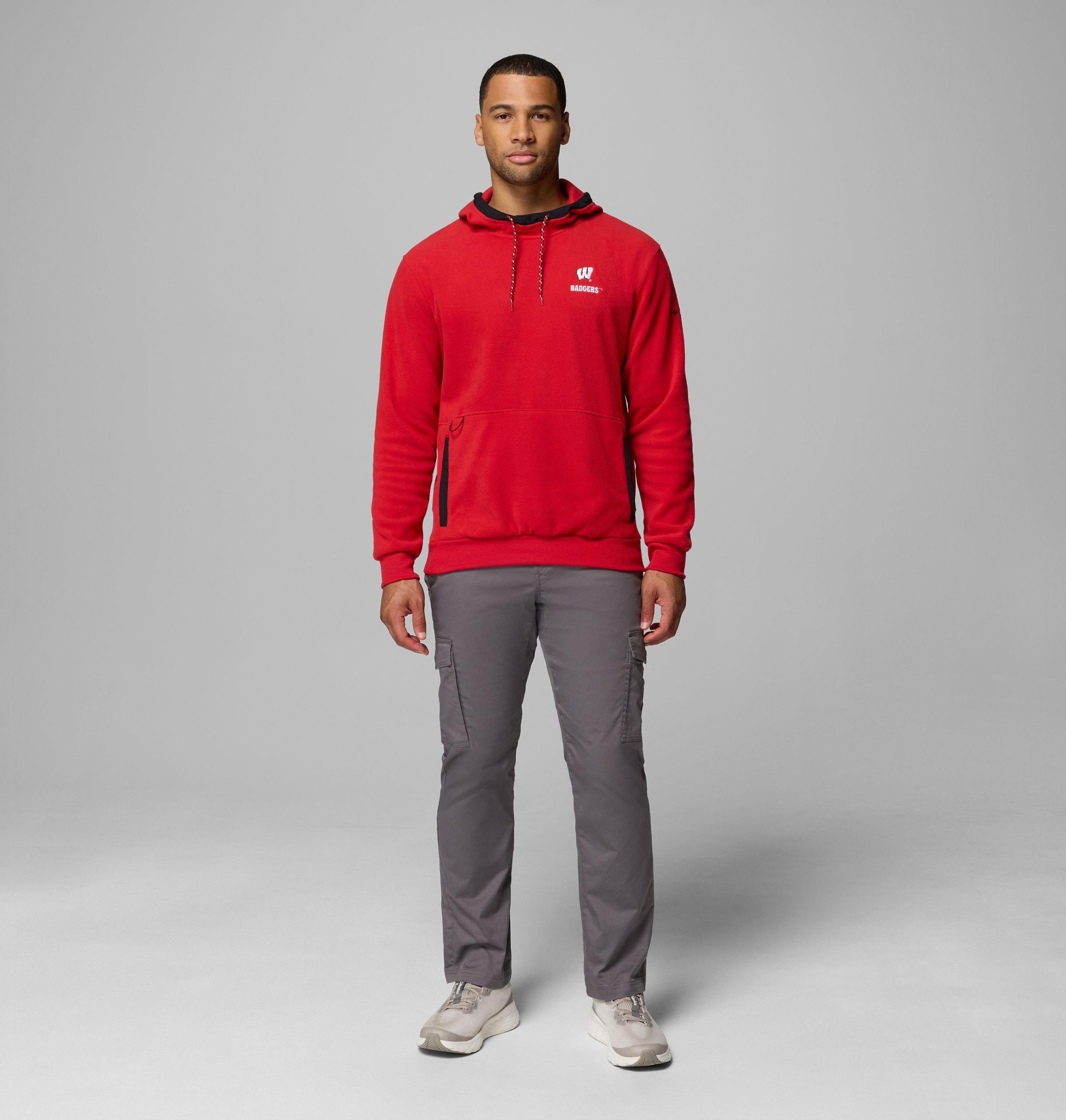 miesten collegiate flanker fleece -huppari - wisconsin