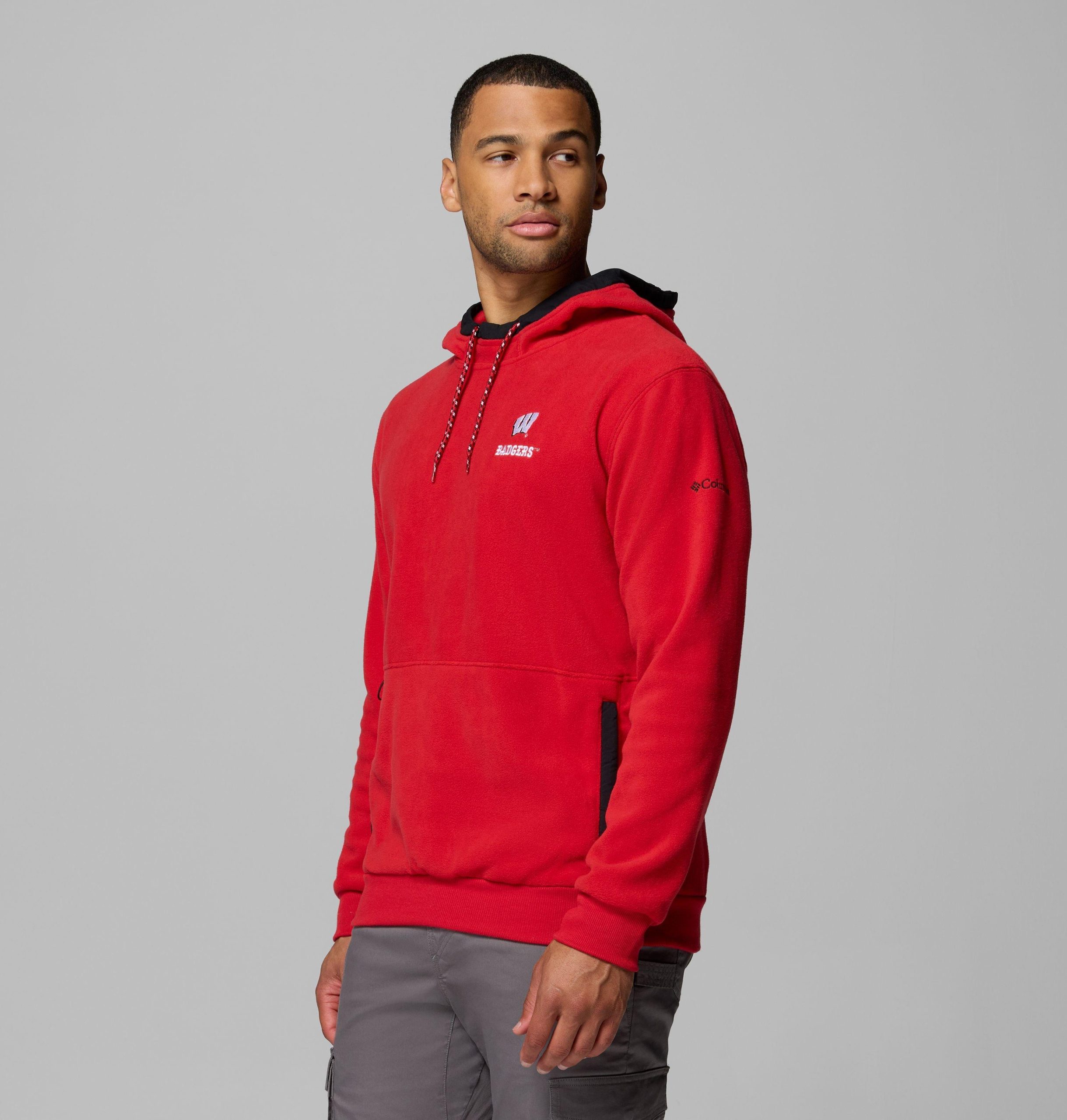miesten collegiate flanker fleece -huppari - wisconsin